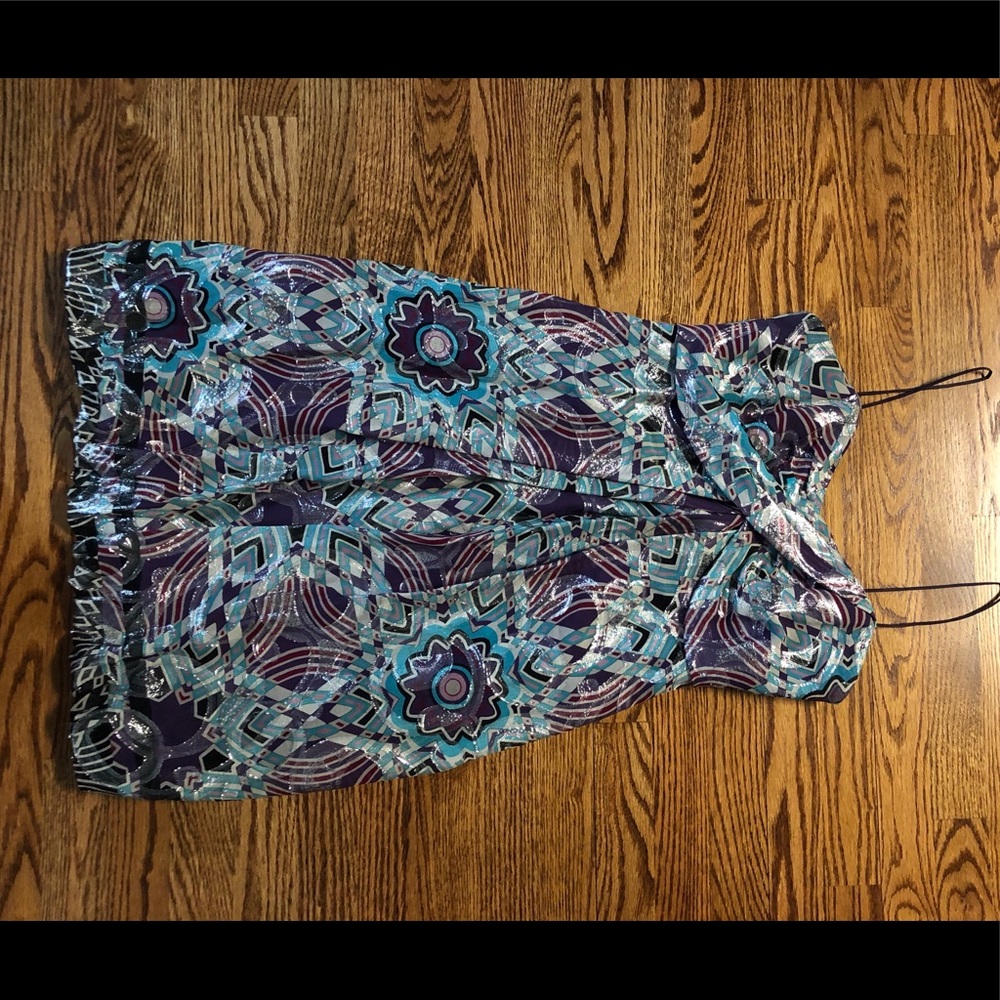 Nicole Miller multicolor silk cocktail dress